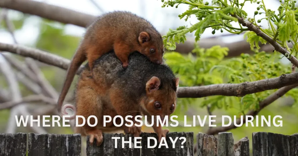 where do possums live during the day